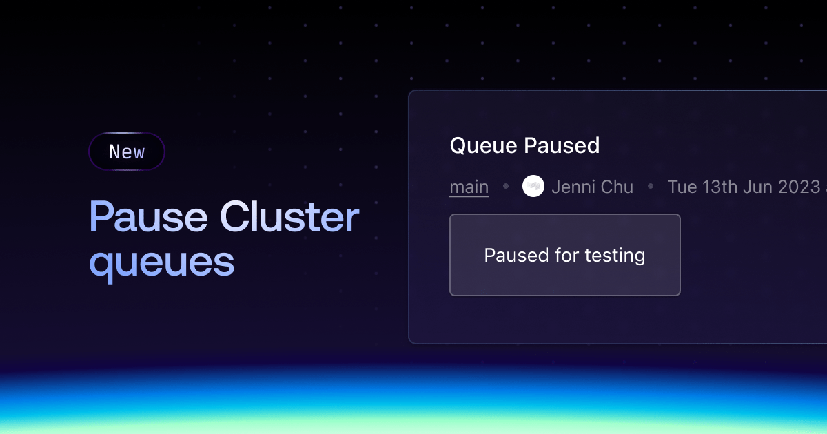 Pause Cluster queues | Buildkite June 2023 Release | Buildkite