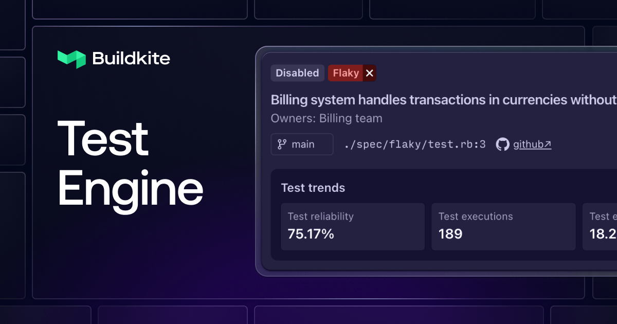 Buildkite Test Engine Remove Flaky Tests Optimize Performance