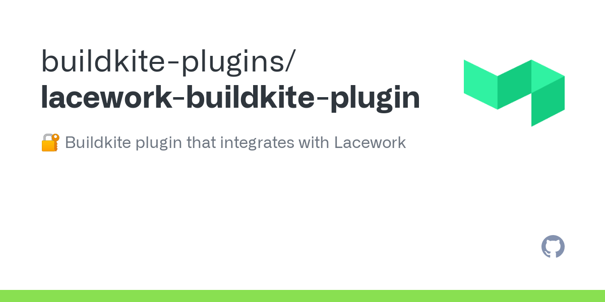 Lacework Buildkite Plugin Github details