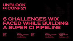 Watch ‘6 Challenges Wix Faced While Building a Super CI Pipeline’ on YouTube