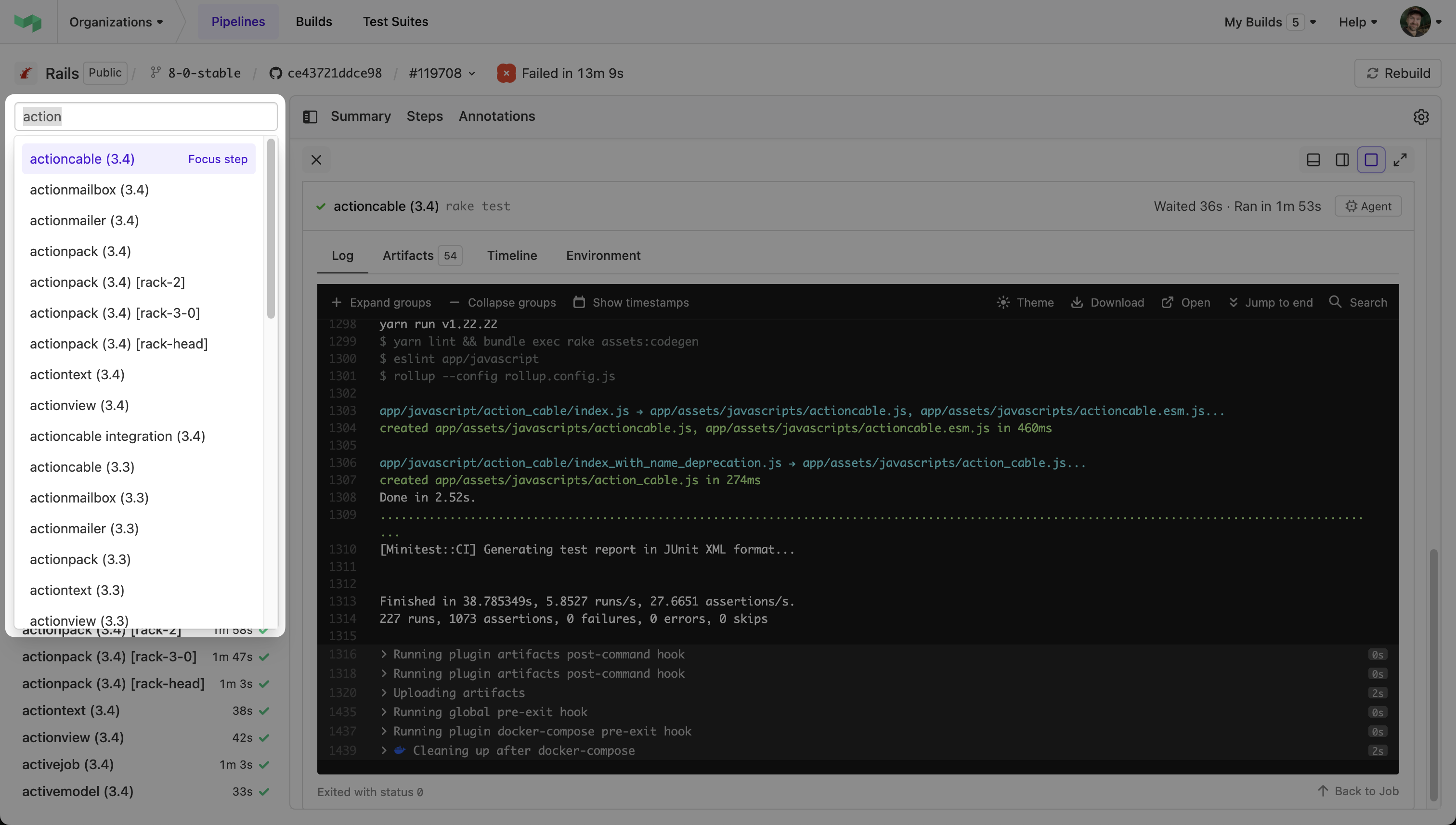 Screenshot showing the search bar