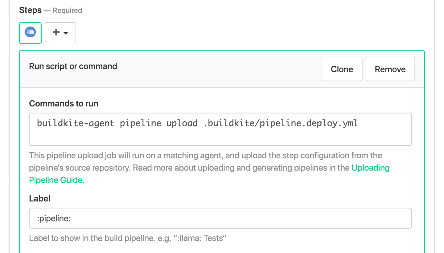 Creating a New Pipeline