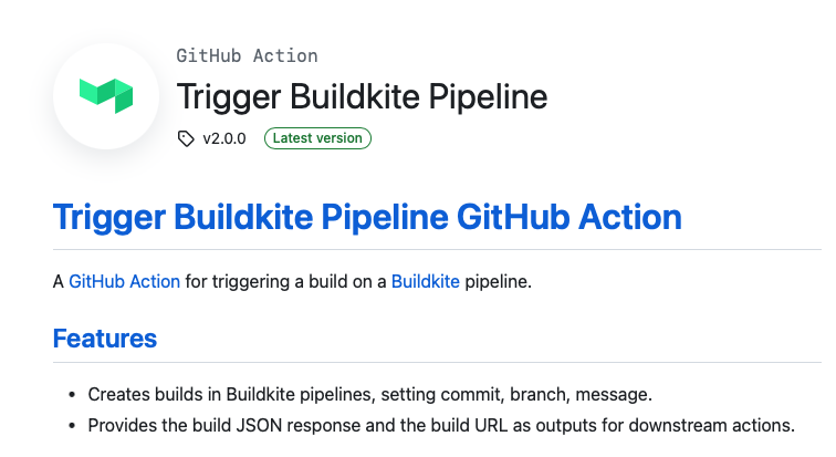 Trigger Buildkite Pipeline GitHub Action on GitHub